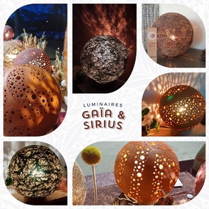 Gaïa et Sirius luminaires slow design